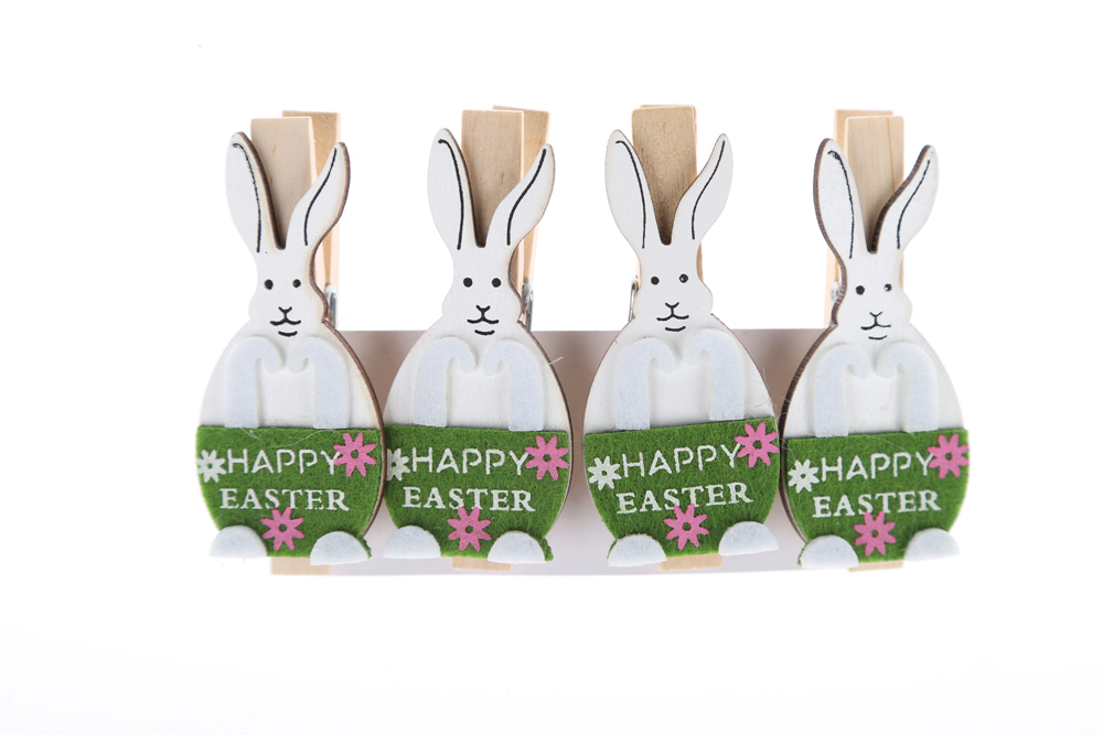 Clips para postales de primavera, clips para chaquetas de fotos de conejo de Pascua, juguetes para niños, regalos 5
