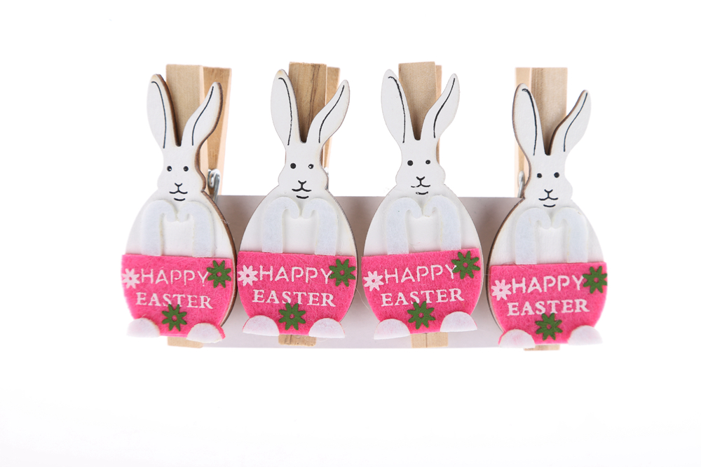 Clips para postales de primavera, clips para chaquetas de fotos de conejo de Pascua, juguetes para niños, regalos 4