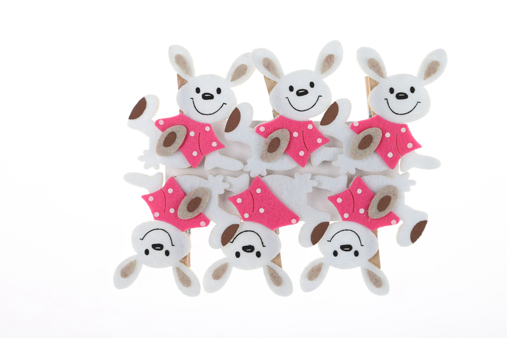 Clips para postales de primavera, clips para chaquetas de fotos de conejo de Pascua, juguetes para niños, regalos 6