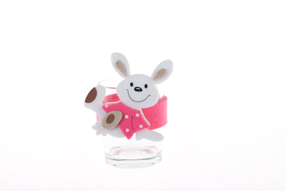 Porta servilletas con forma de anillo, para Pascua, con forma de orejas de conejo, para fiestas y pañuelos. 4