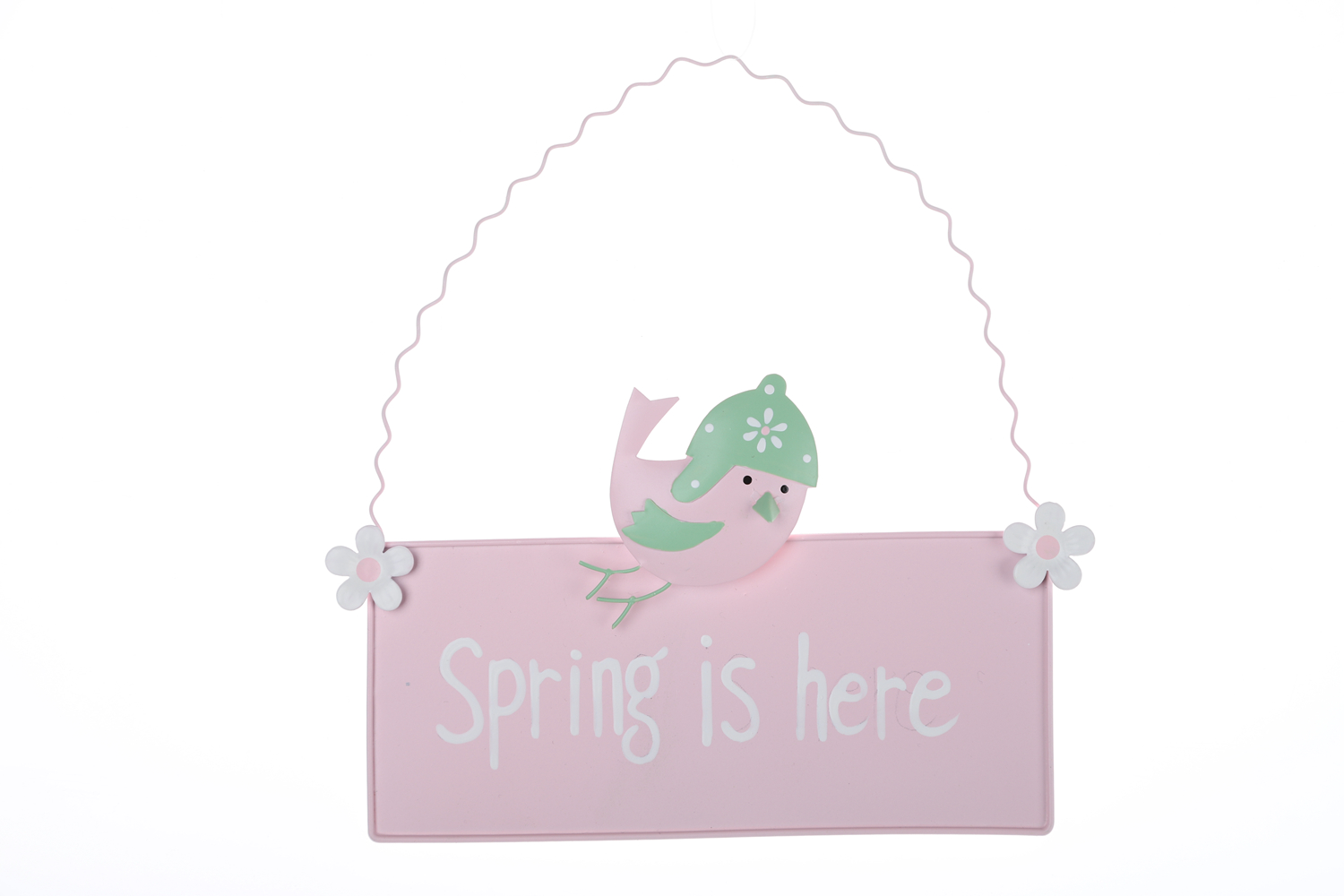 Easter Wooden Sign Pendant Tin Metal Wall Hanging Ornaments Spring Party Decoration 8