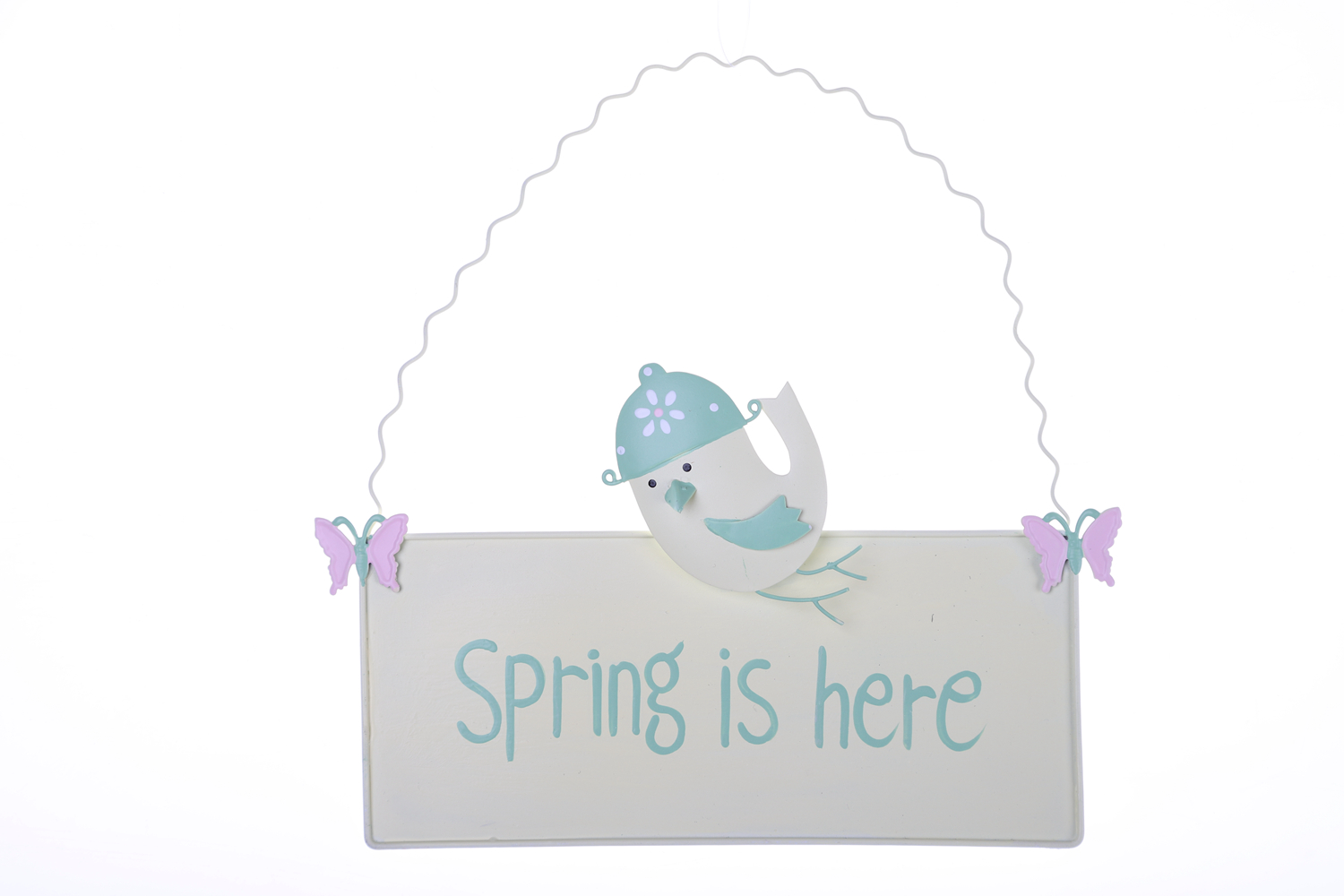 Easter Wooden Sign Pendant Tin Metal Wall Hanging Ornaments Spring Party Decoration 9