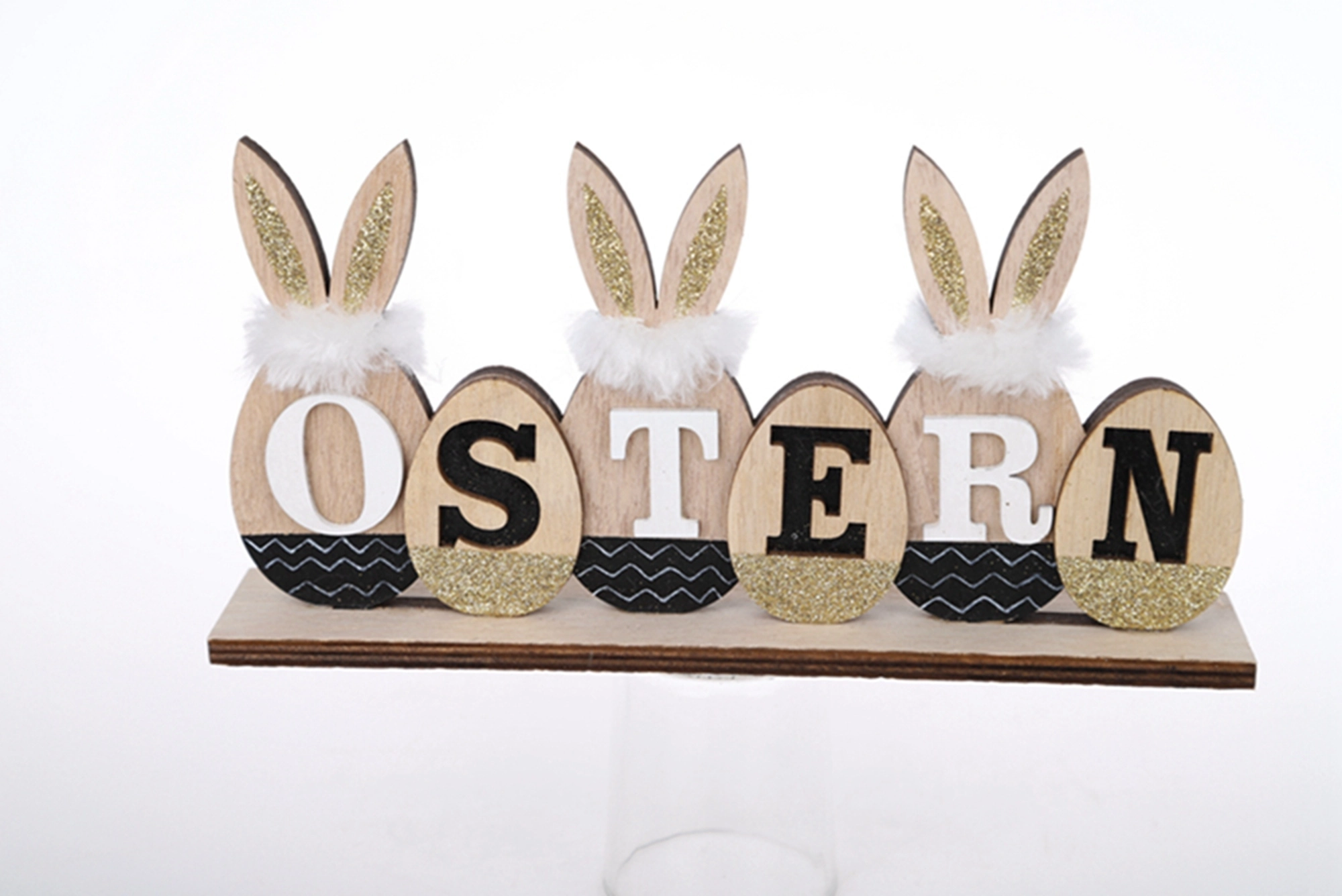 Adornos de escritorio en oferta, letras de Pascua, pájaros, conejitos, productos de madera para escritorio, decoración de oficina. 1
