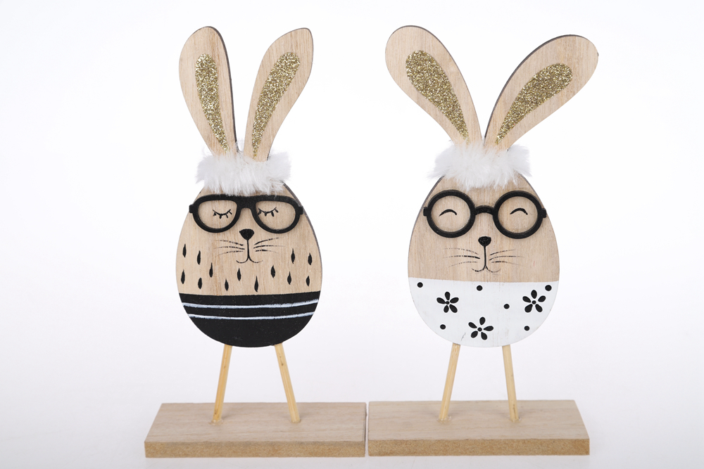 Hot Sale Desktop Decoration Easter Bunny Desktop Woodwork Office Decoration 1