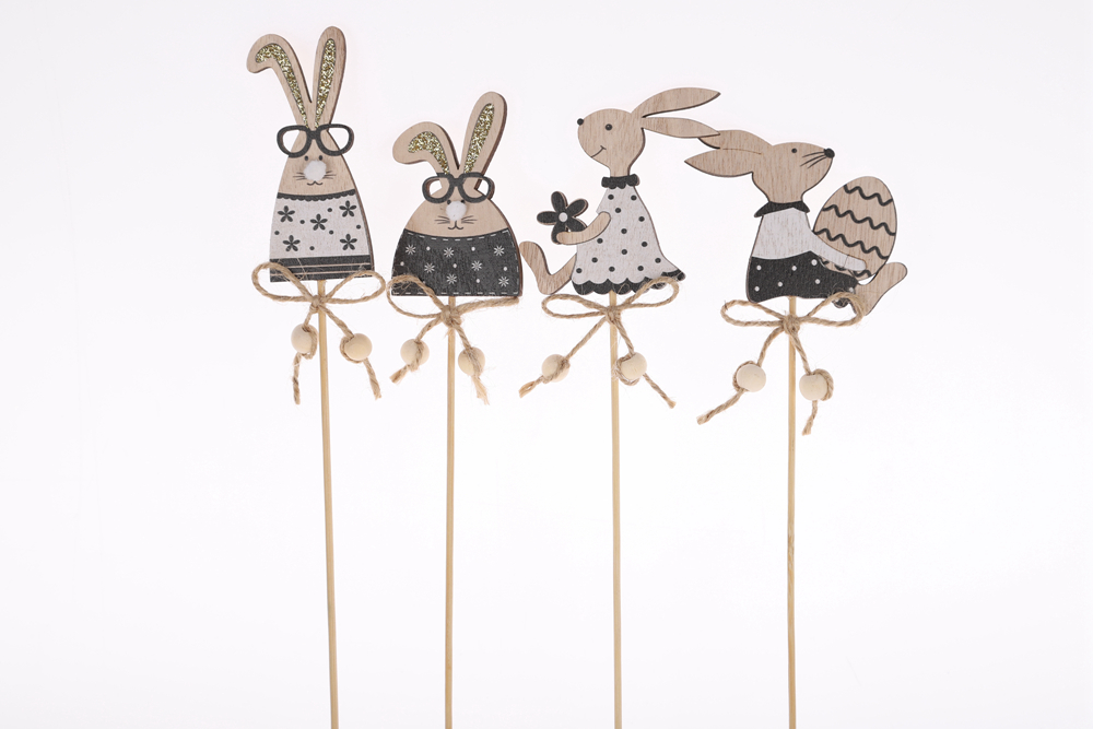 Ideas de recortes de animales de Pascua: manualidades de madera, decoración para fiestas, hogar, jardín y exteriores 3