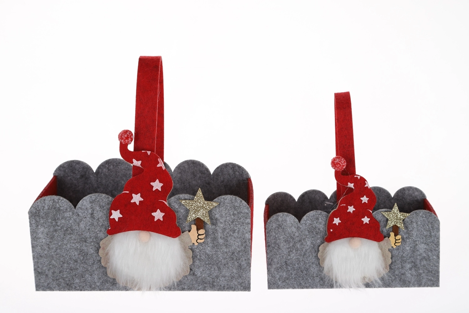 Bolso bandolera de fieltro azul navideño, venta al por mayor, bolsa de regalo de dulces para niños, manualidades de fieltro 1
