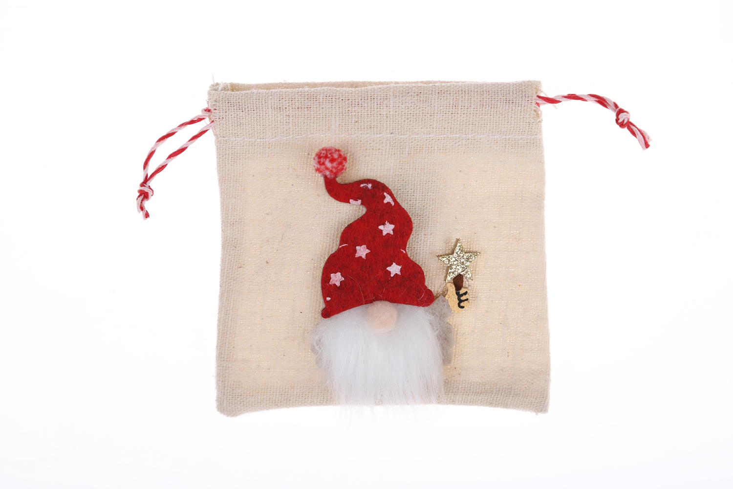 Bolsa de tela navideña, bolsa de regalo para dulces para niños, bolsa de fieltro para guardar manualidades festivas al por mayor 4