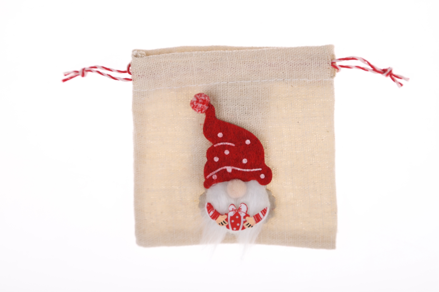 Bolsa de tela navideña, bolsa de regalo para dulces para niños, bolsa de fieltro para guardar manualidades festivas al por mayor 6