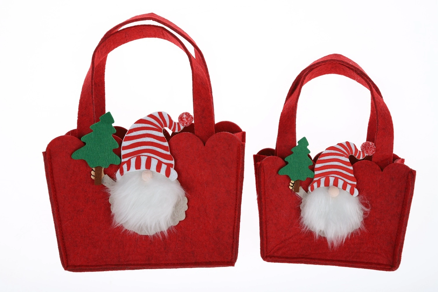 Cesta de fieltro para elfo navideño, bolsa de gnomo, decoración para fiestas de invierno, venta al por mayor 1