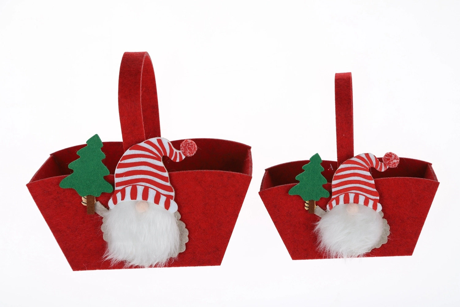 Bolsas de regalo de invierno, bolsos de fieltro navideños, bolsas de almacenamiento de gran capacidad, artesanías navideñas al por mayor 1