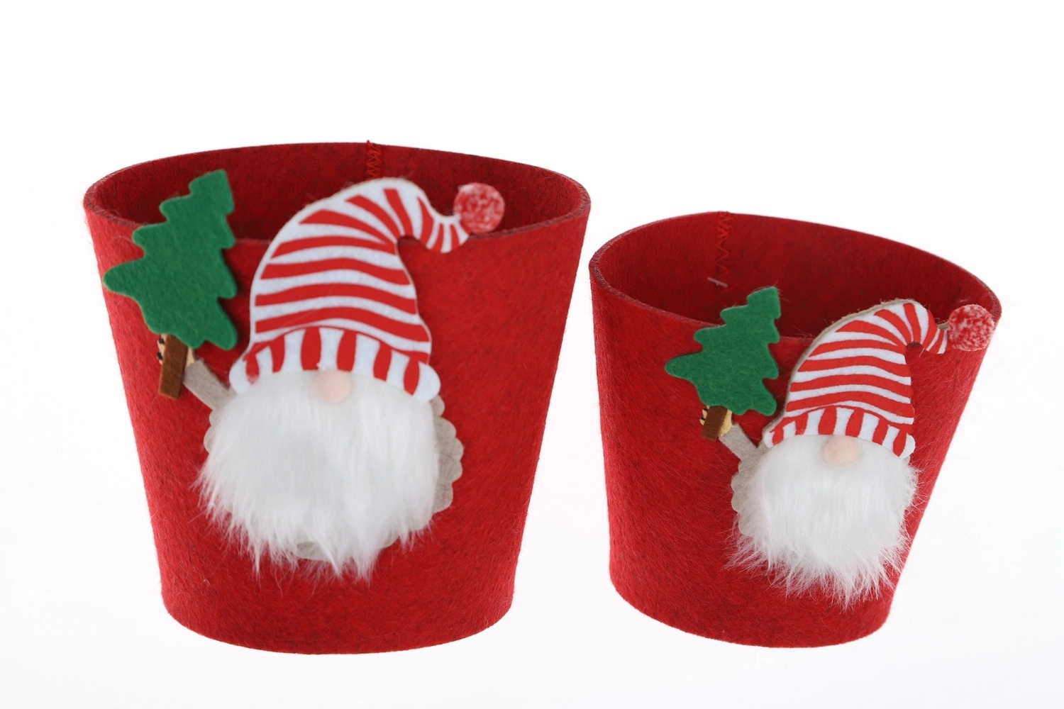 Bolsa de fieltro navideña para macetas de invierno, bolsa de gnomo, manualidades navideñas al por mayor 1