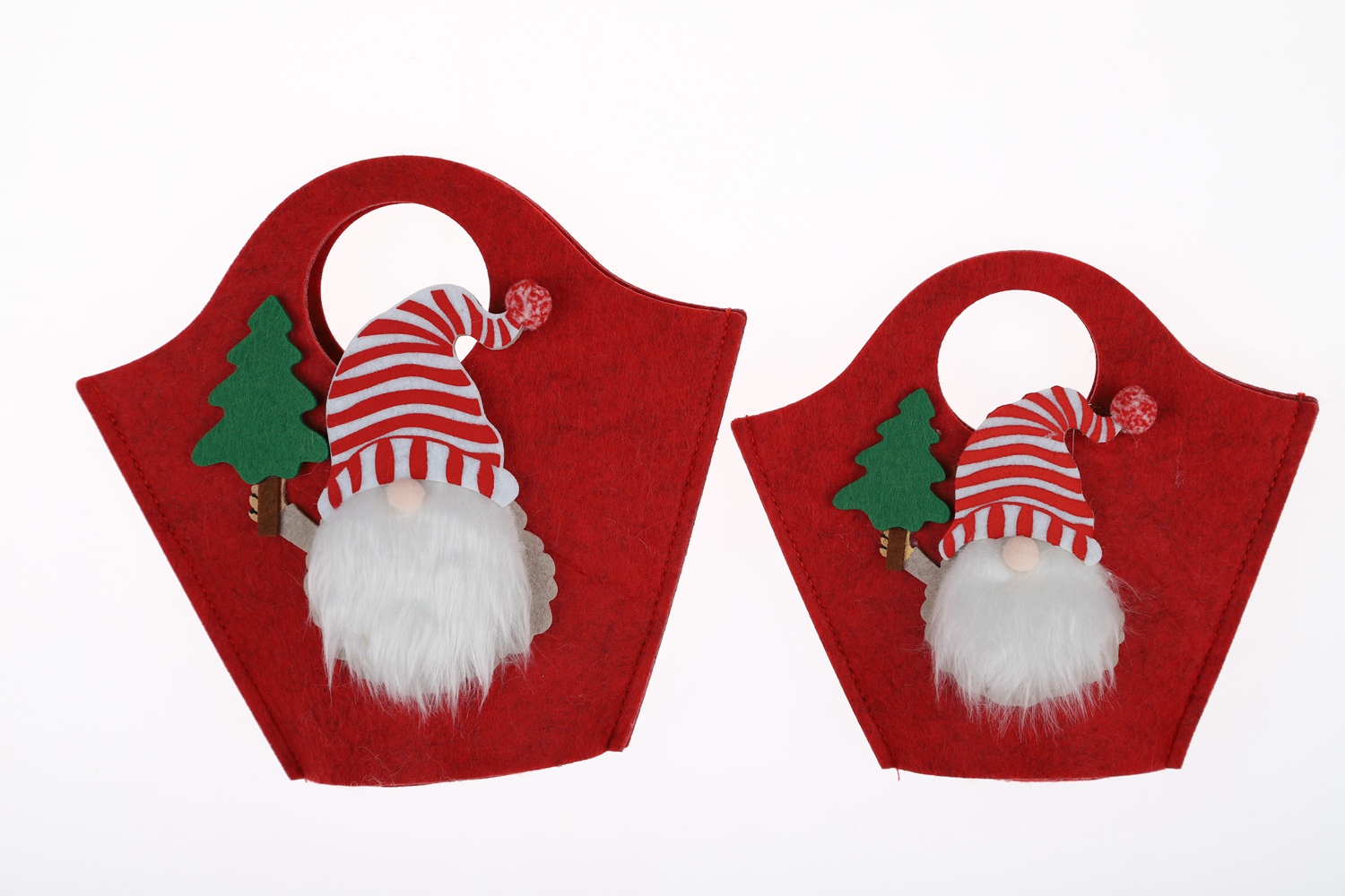 Filz Aufbewahrungseimer Weihnachtsgeschenk Tasche Winter Filz Handwerk Großhandel Handtasche 5