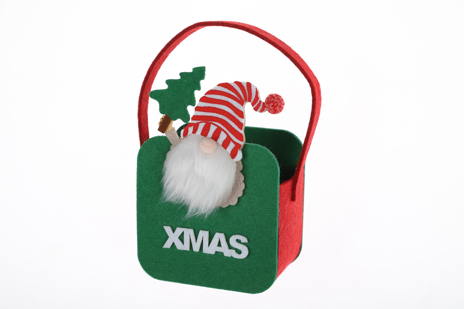 Großhandel Weihnachtsfeier Dekorationen Kinder Geschenktüten Filz Süßigkeiten Taschen Festliche Handwerk 6