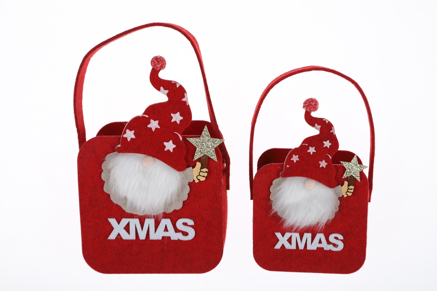 Großhandel Weihnachtsfeier Dekorationen Kinder Geschenktüten Filz Süßigkeiten Taschen Festliche Handwerk 5