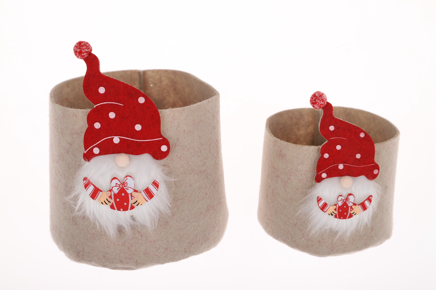 Kinder Geschenk Tasche Filz Pflanzer Set Weihnachten Gnome Eimer Große Kapazität 4