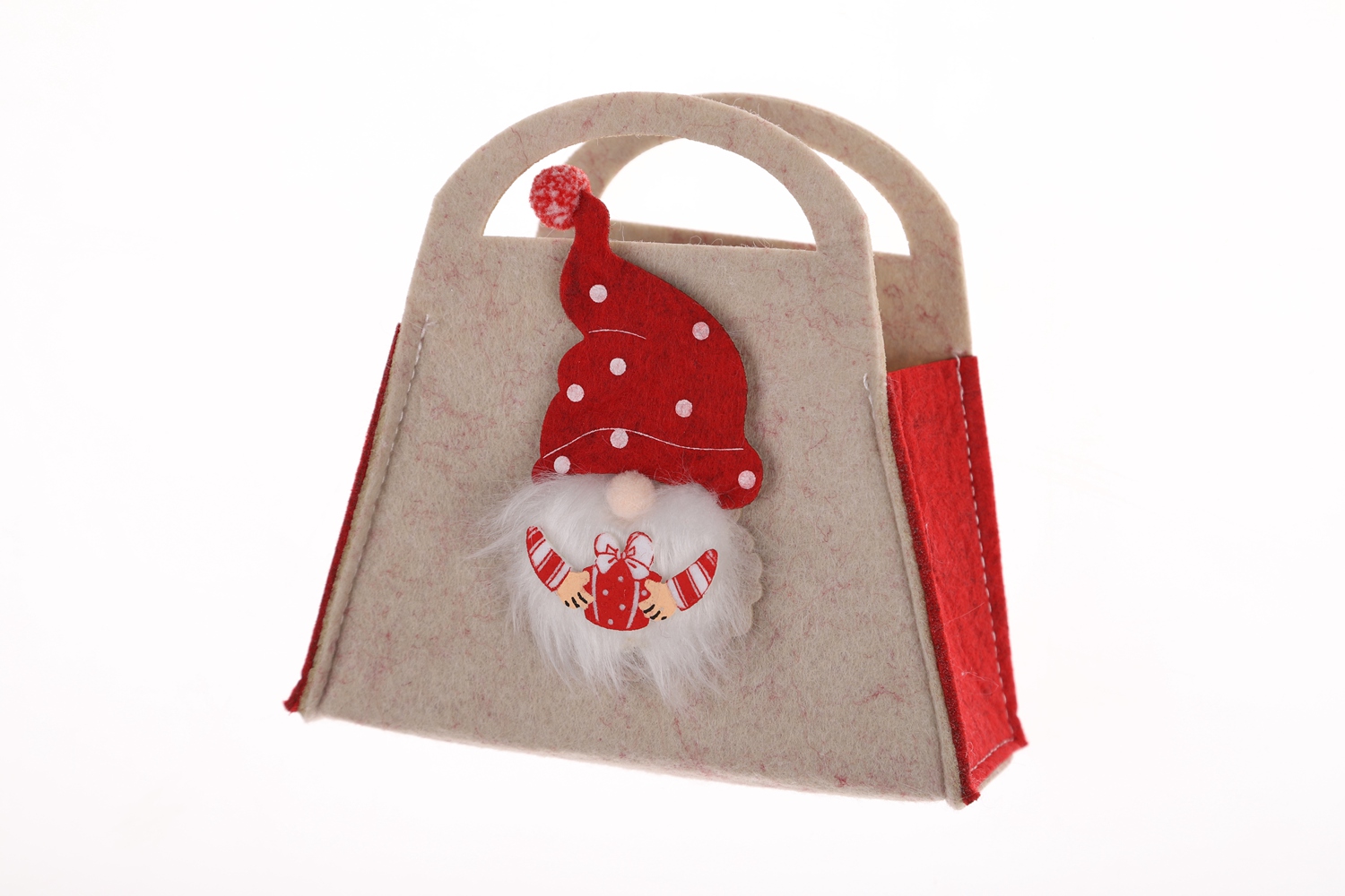Gnome Tote Santa Korb Weihnachten Filz Handwerk Großhandel Winter Atmosphäre Dekoration 2