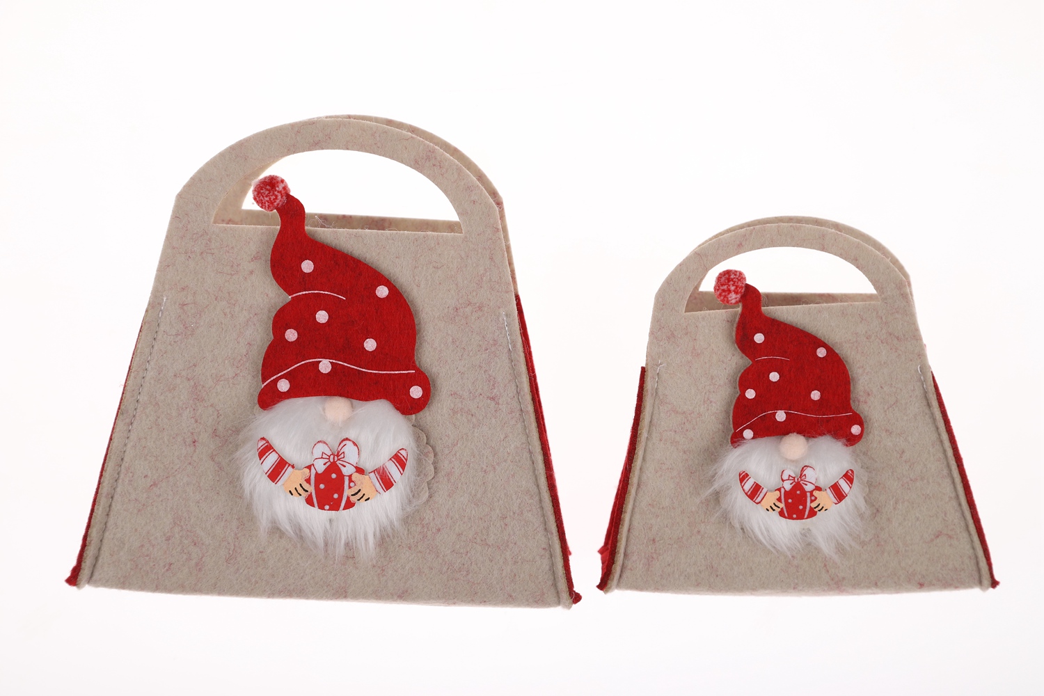 Gnome Tote Santa Korb Weihnachten Filz Handwerk Großhandel Winter Atmosphäre Dekoration 5