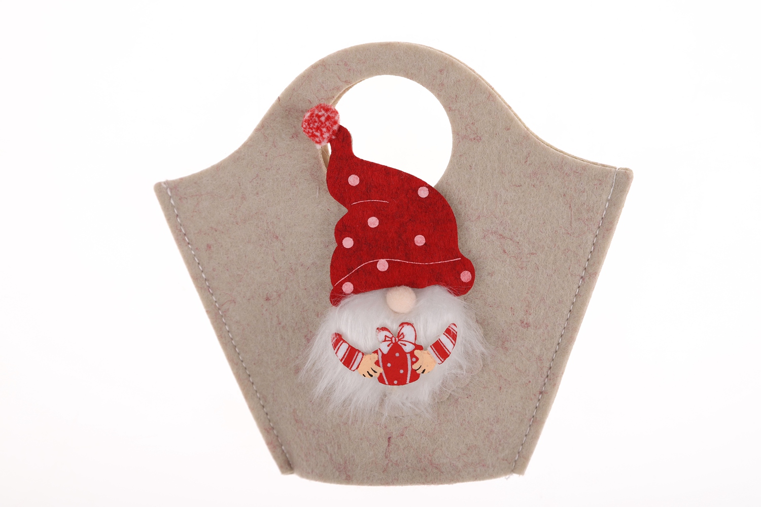 Gnome Tote Santa Korb Weihnachten Filz Handwerk Großhandel Winter Atmosphäre Dekoration 4