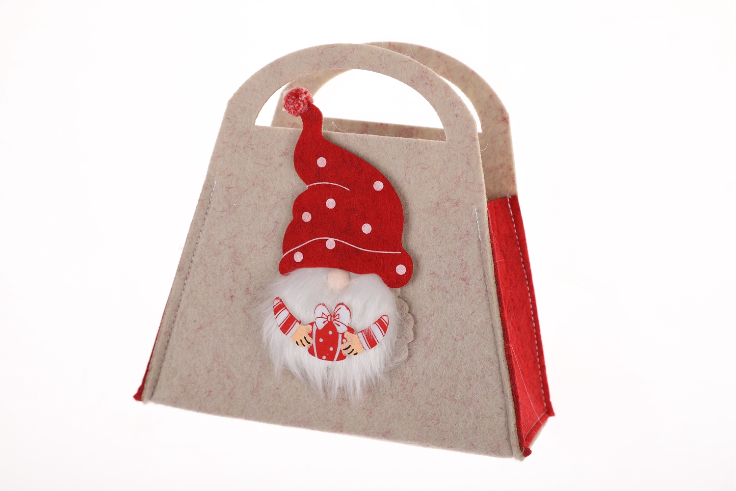 Gnome Tote Santa Korb Weihnachten Filz Handwerk Großhandel Winter Atmosphäre Dekoration 3