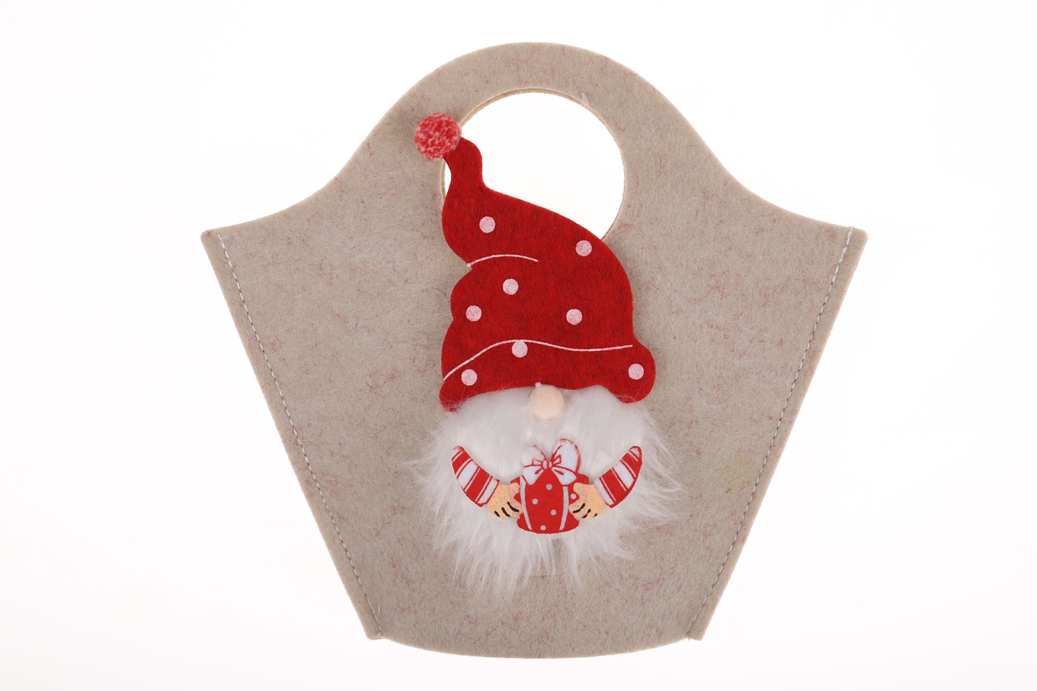 Gnome Tote Santa Korb Weihnachten Filz Handwerk Großhandel Winter Atmosphäre Dekoration 7