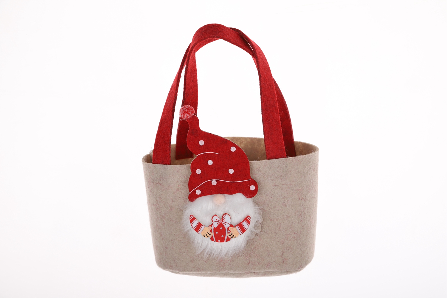 Gnome Tote Santa Korb Weihnachten Filz Handwerk Großhandel Winter Atmosphäre Dekoration 6