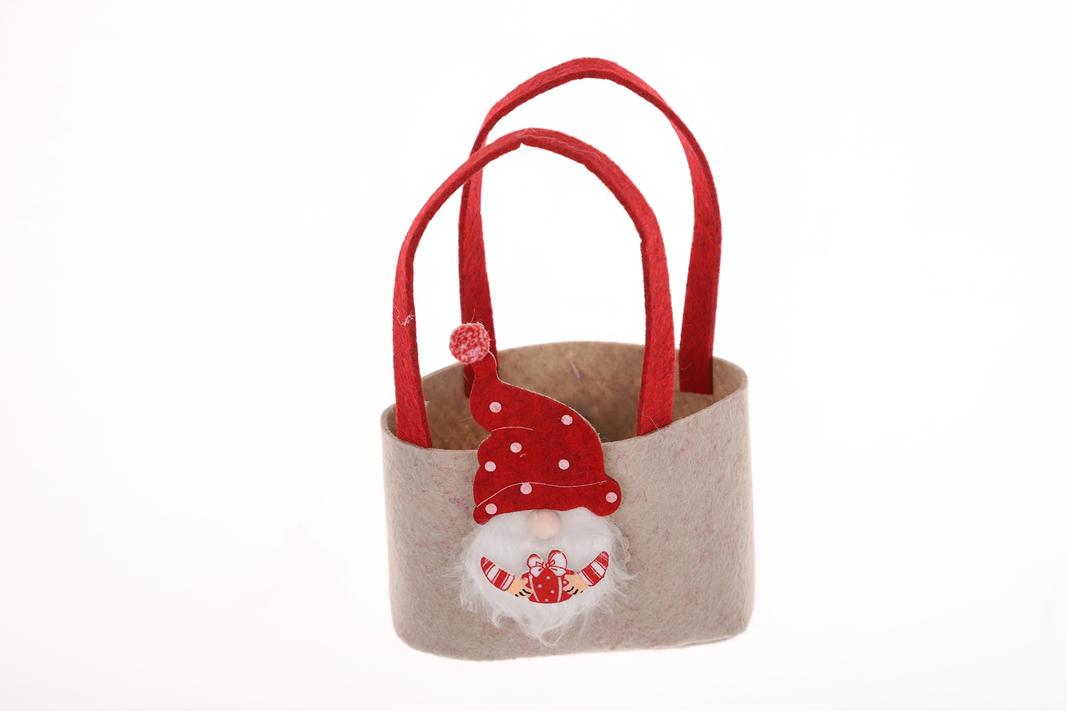 Gnome Tote Santa Korb Weihnachten Filz Handwerk Großhandel Winter Atmosphäre Dekoration 8
