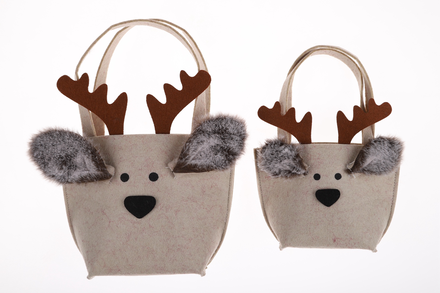 Weihnachts-Pflanzerhülle, Filz-Elch-Einkaufstasche, benutzerdefinierte Größe, Einkaufstasche, Süßigkeiten-Aufbewahrungstasche 1