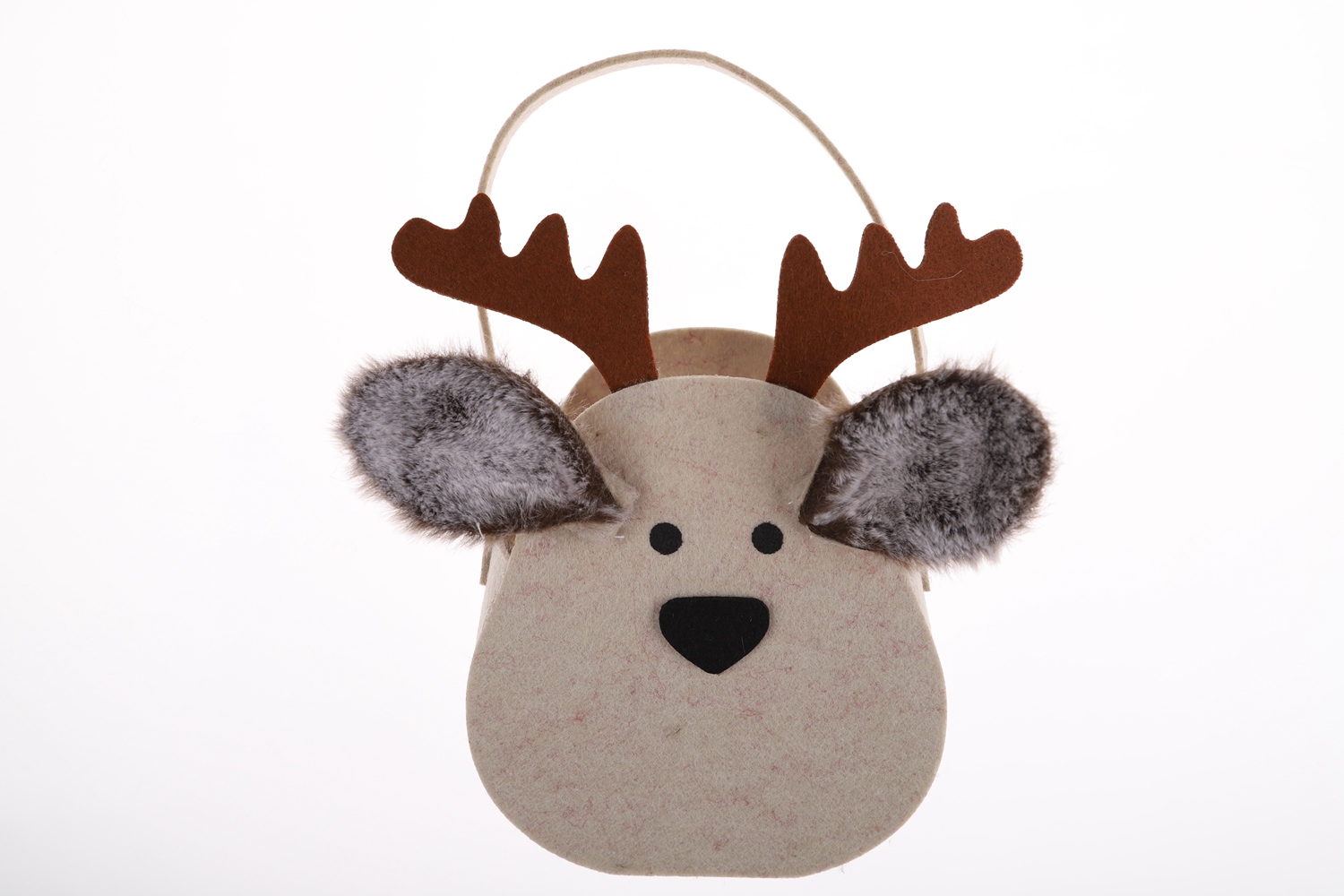 Weihnachts-Pflanzerhülle, Filz-Elch-Einkaufstasche, benutzerdefinierte Größe, Einkaufstasche, Süßigkeiten-Aufbewahrungstasche 4