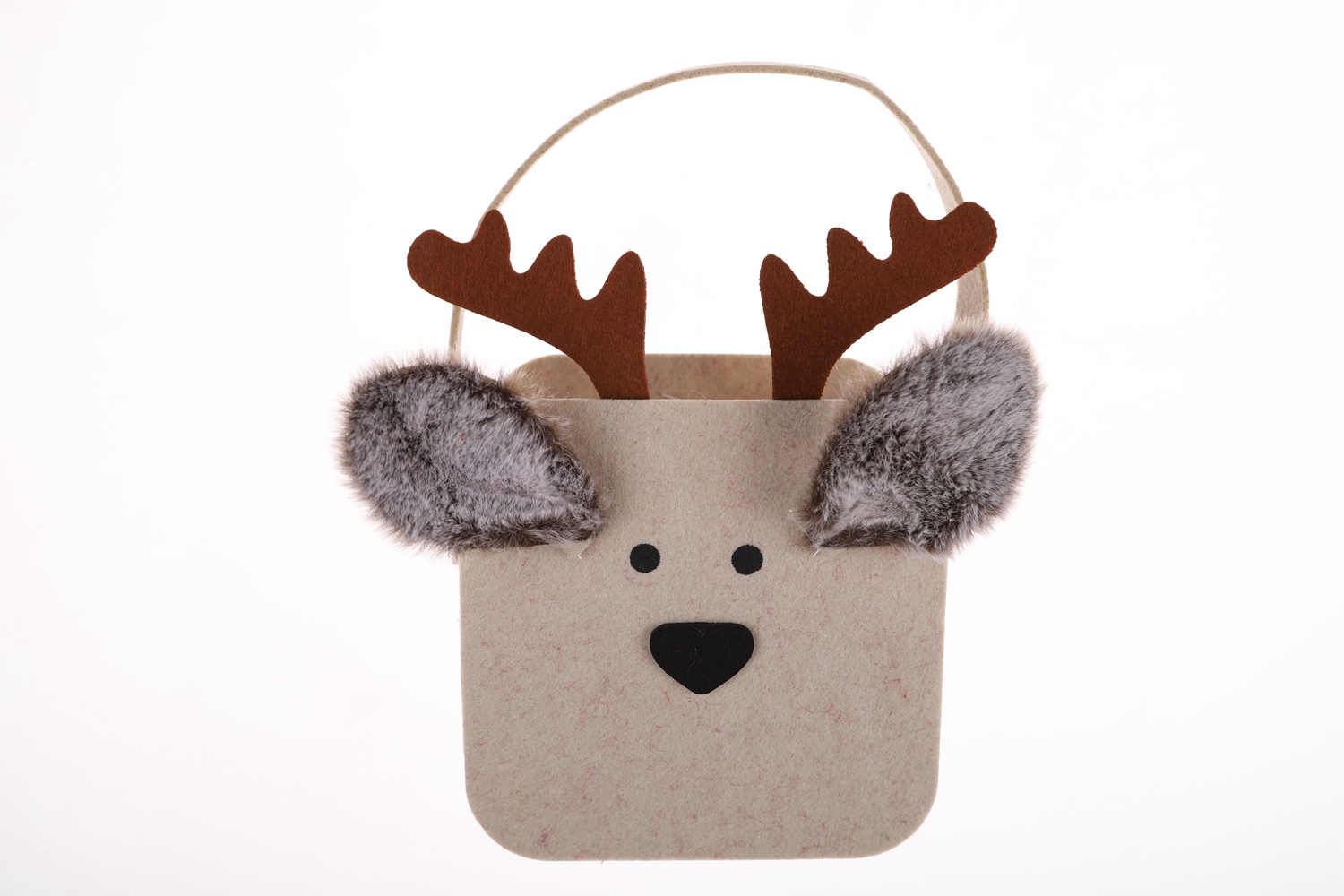 Weihnachts-Pflanzerhülle, Filz-Elch-Einkaufstasche, benutzerdefinierte Größe, Einkaufstasche, Süßigkeiten-Aufbewahrungstasche 6