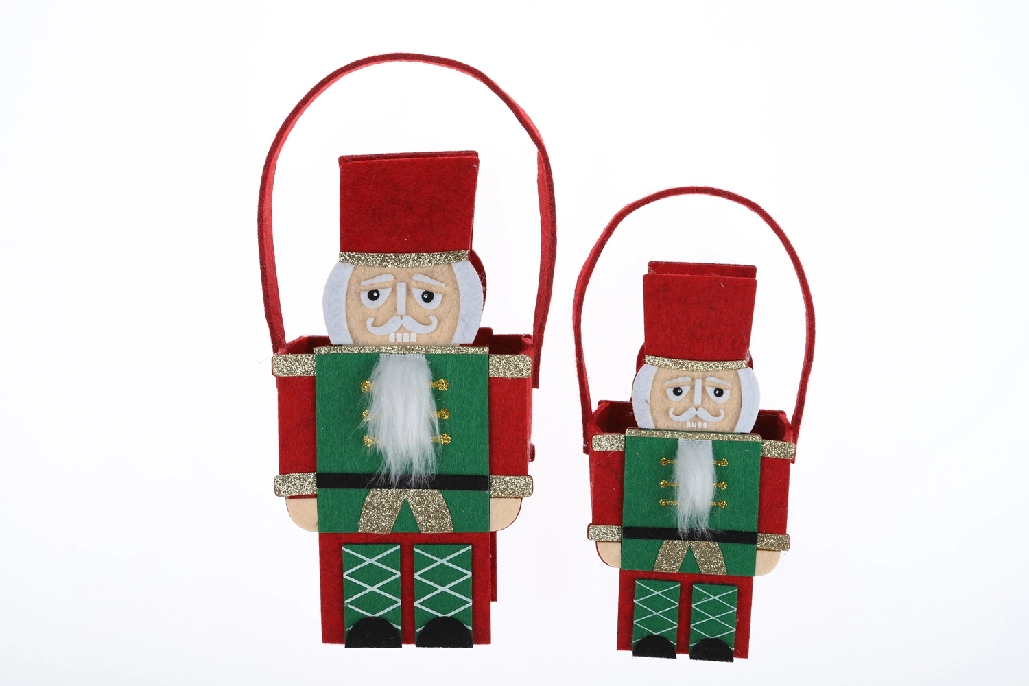 Weihnachts-Übertopfhülle, Filz, Weihnachtsmann-Einkaufstasche, benutzerdefinierte Größe, Einkaufstasche, Süßigkeiten-Aufbewahrungstasche 1