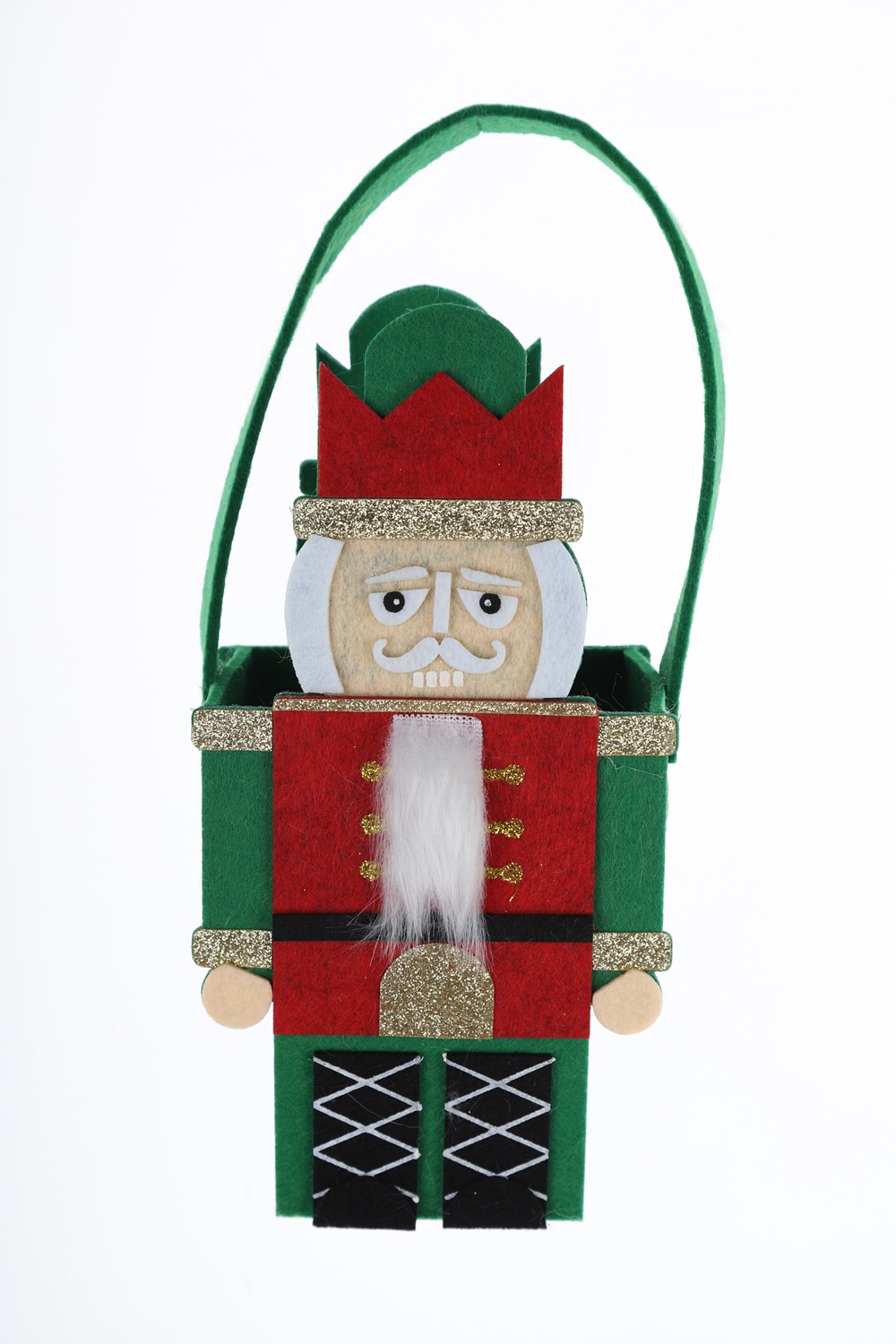 Bolsa de fieltro para maceta navideña, bolsa de Papá Noel, tamaño personalizado, bolsa para guardar dulces 2