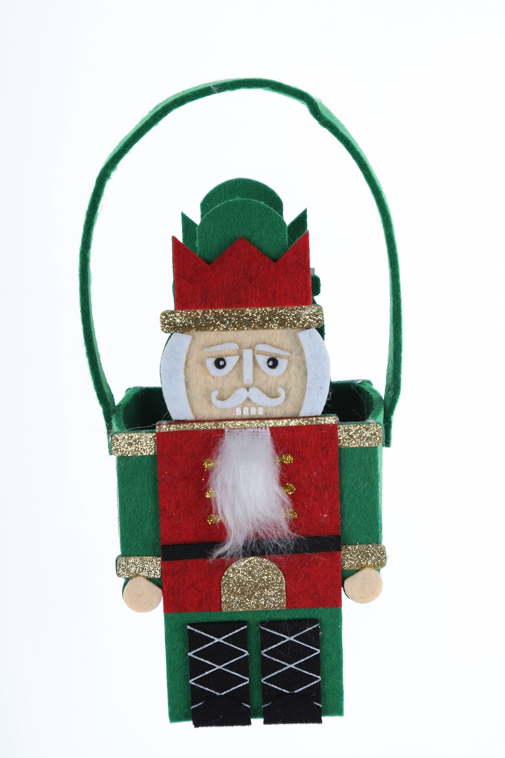 Bolsa de fieltro para maceta navideña, bolsa de Papá Noel, tamaño personalizado, bolsa para guardar dulces 6