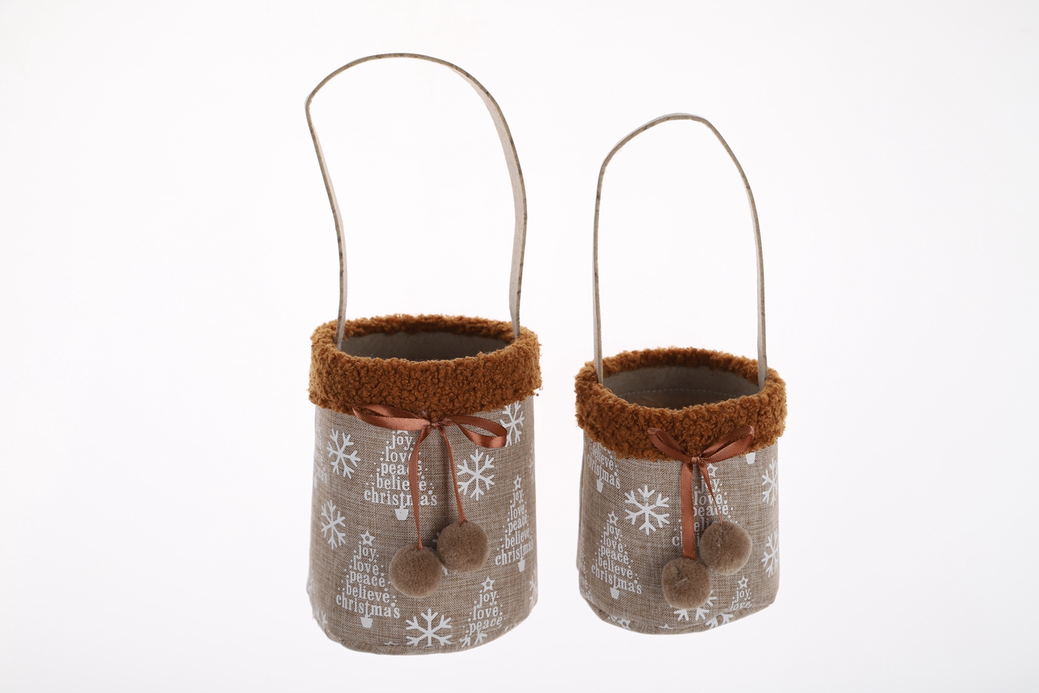 Stoff Pflanzer Set Weihnachten Plüsch Einkaufstasche Kinder Candy Lagerung Eimer Festliche Handwerk 2