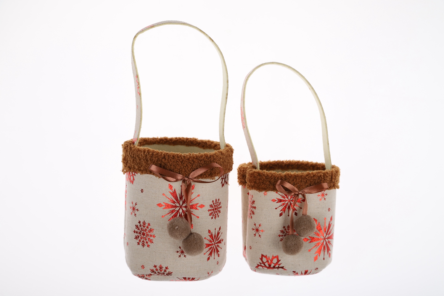 Stoff Pflanzer Set Weihnachten Plüsch Einkaufstasche Kinder Candy Lagerung Eimer Festliche Handwerk 5