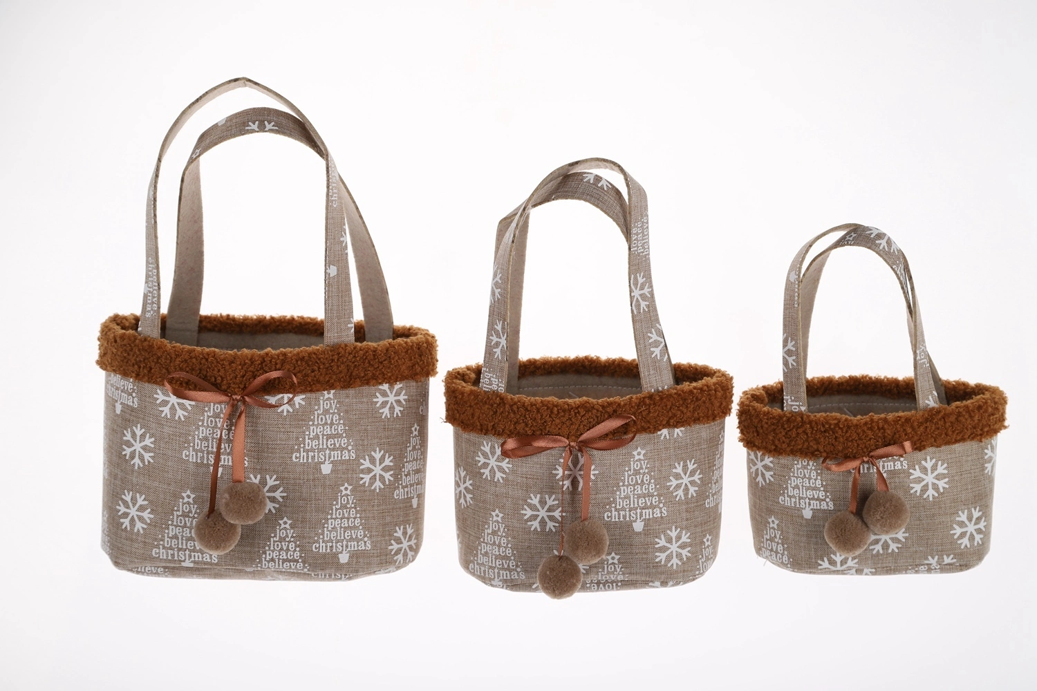 Kreative Blumentopf Set Weihnachten Plüsch Lagerung Eimer Kinder Süßigkeiten Korb 1