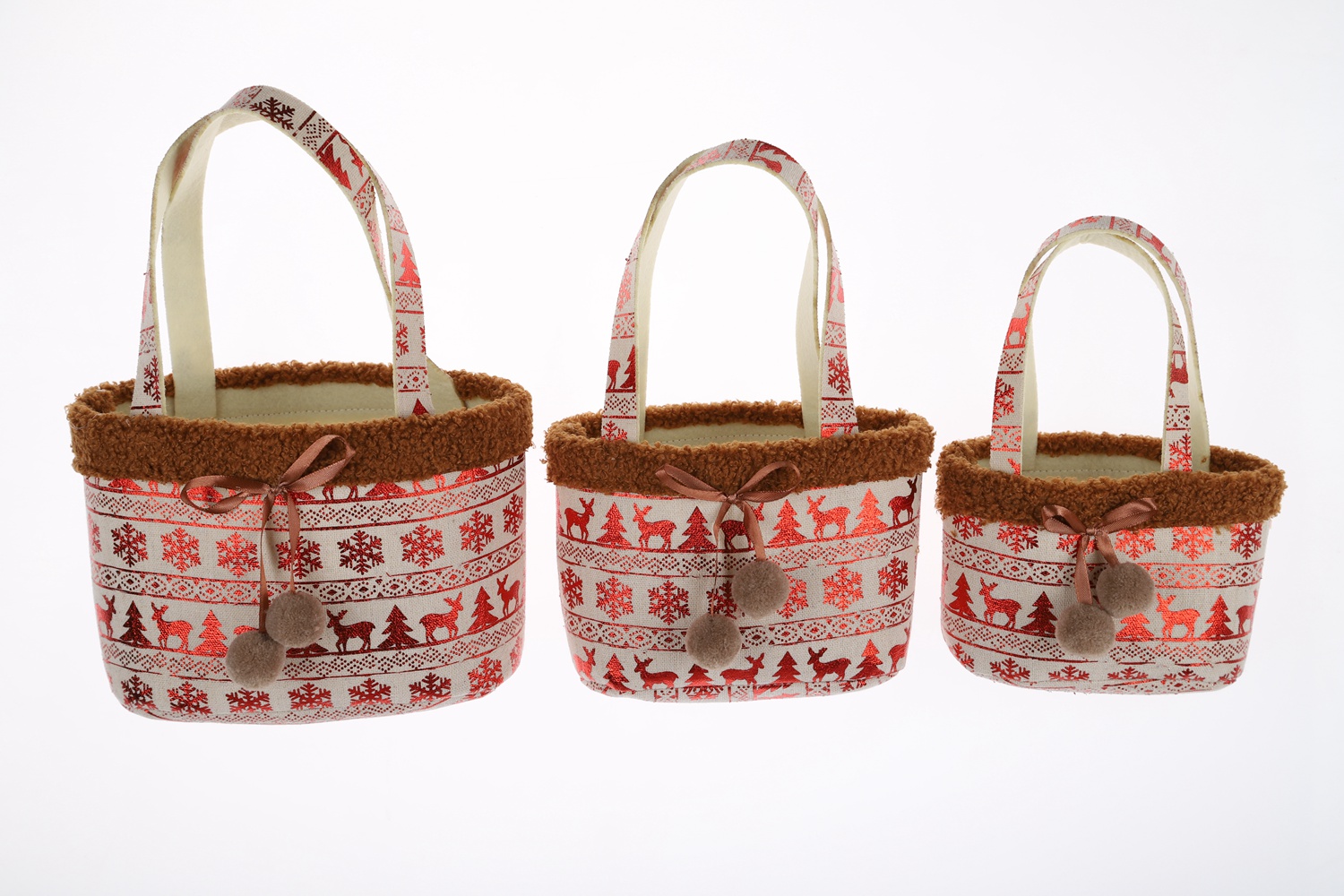 Kreative Blumentopf Set Weihnachten Plüsch Lagerung Eimer Kinder Süßigkeiten Korb 3