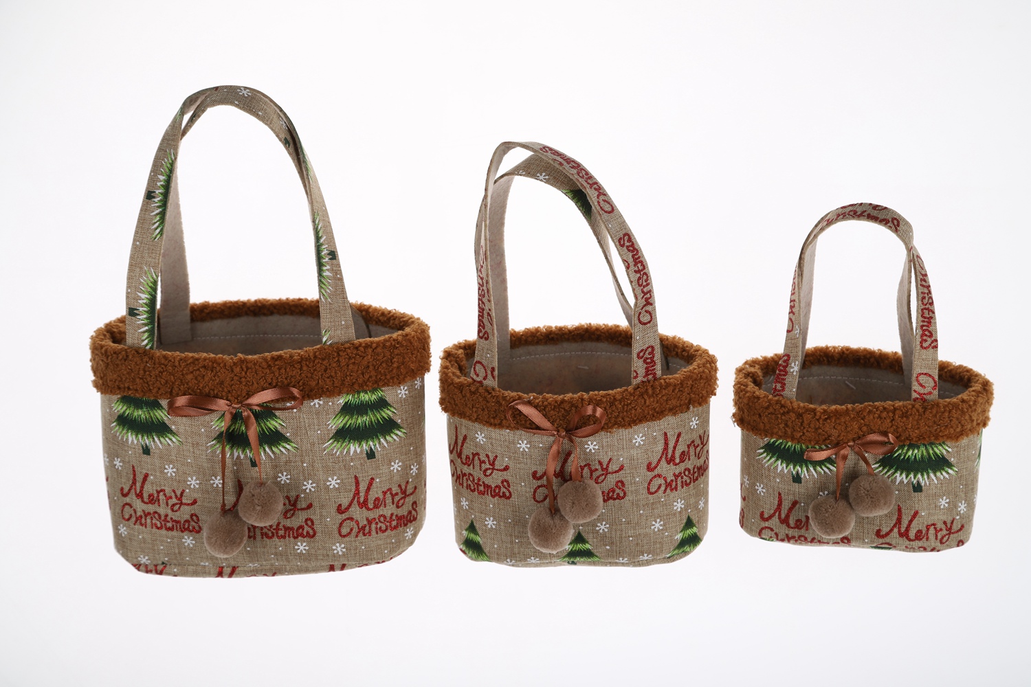 Kreative Blumentopf Set Weihnachten Plüsch Lagerung Eimer Kinder Süßigkeiten Korb 6