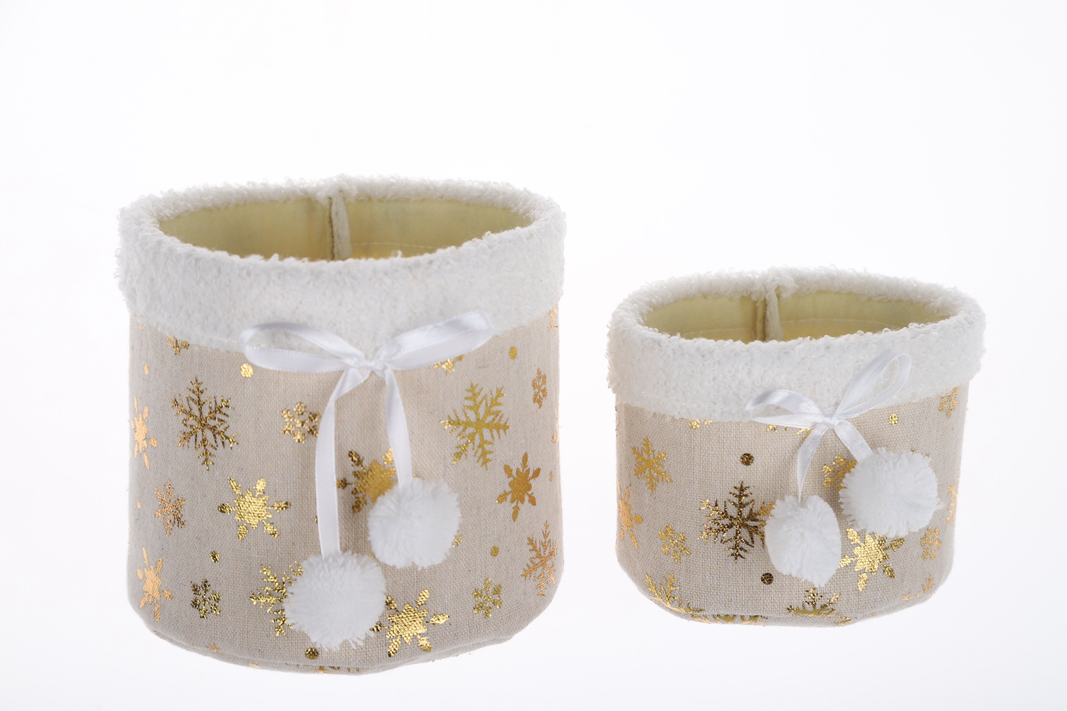 Winter Party Dekoration Weihnachten Blumentopf Set Plüsch Lagerung Eimer Kinder Geschenke 2
