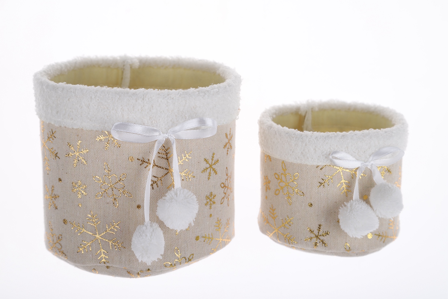 Winter Party Dekoration Weihnachten Blumentopf Set Plüsch Lagerung Eimer Kinder Geschenke 3