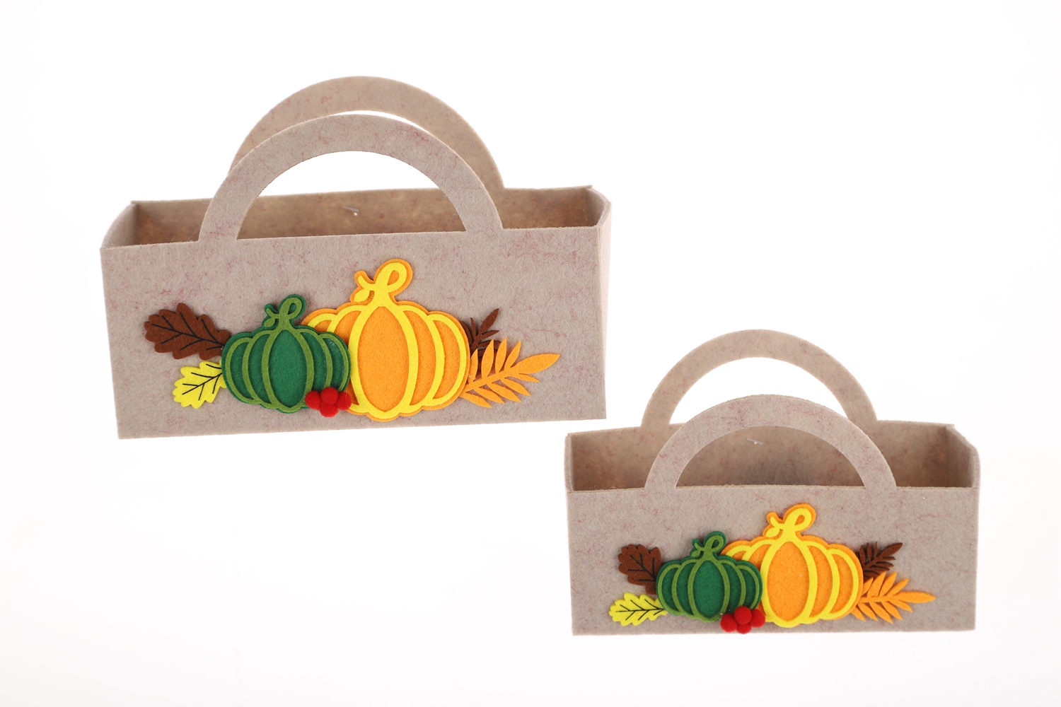 Fabrik Filz Handwerk Weihnachten Tasche Große Kapazität Lagerung Tasche Nette Kürbis Tasche 1