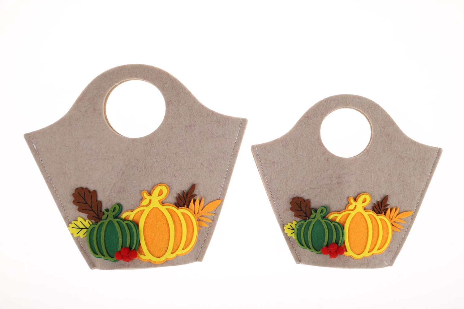 Fabrik Filz Handwerk Weihnachten Tasche Große Kapazität Lagerung Tasche Nette Kürbis Tasche 4