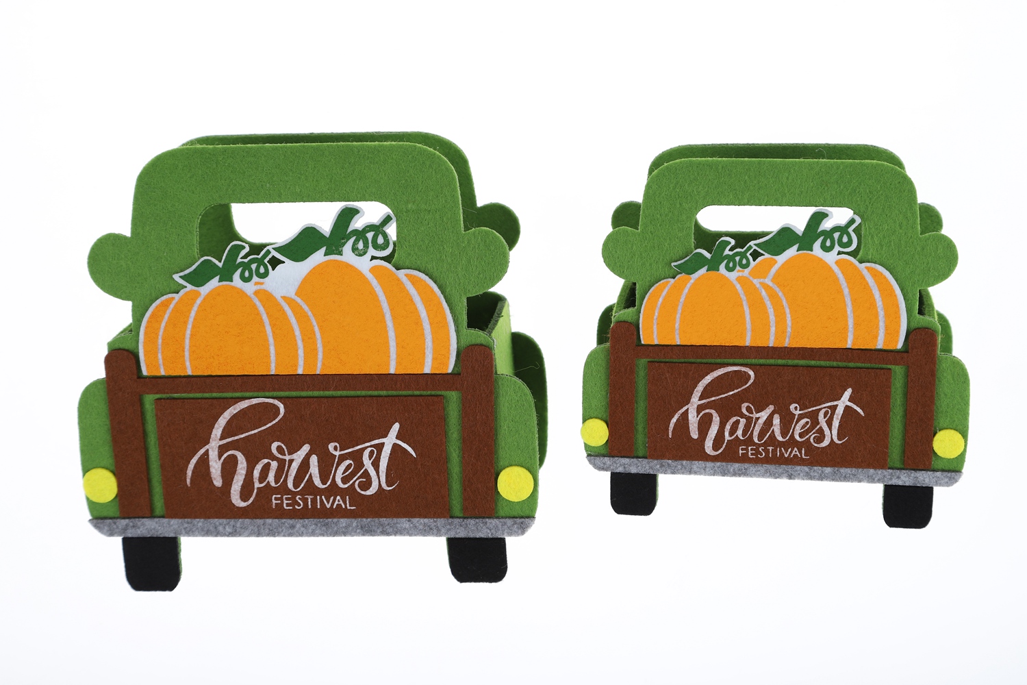 Manualidades creativas de fieltro, bolso de mano de gran capacidad con forma de coche, decoración navideña 1