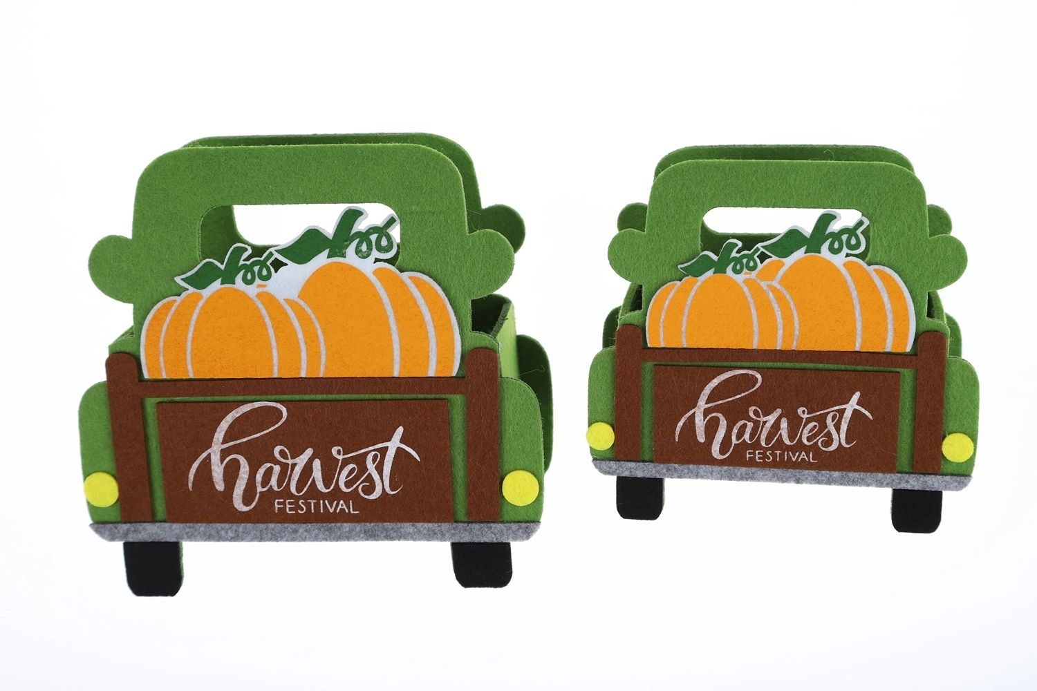 Manualidades creativas de fieltro, bolso de mano de gran capacidad con forma de coche, decoración navideña 1
