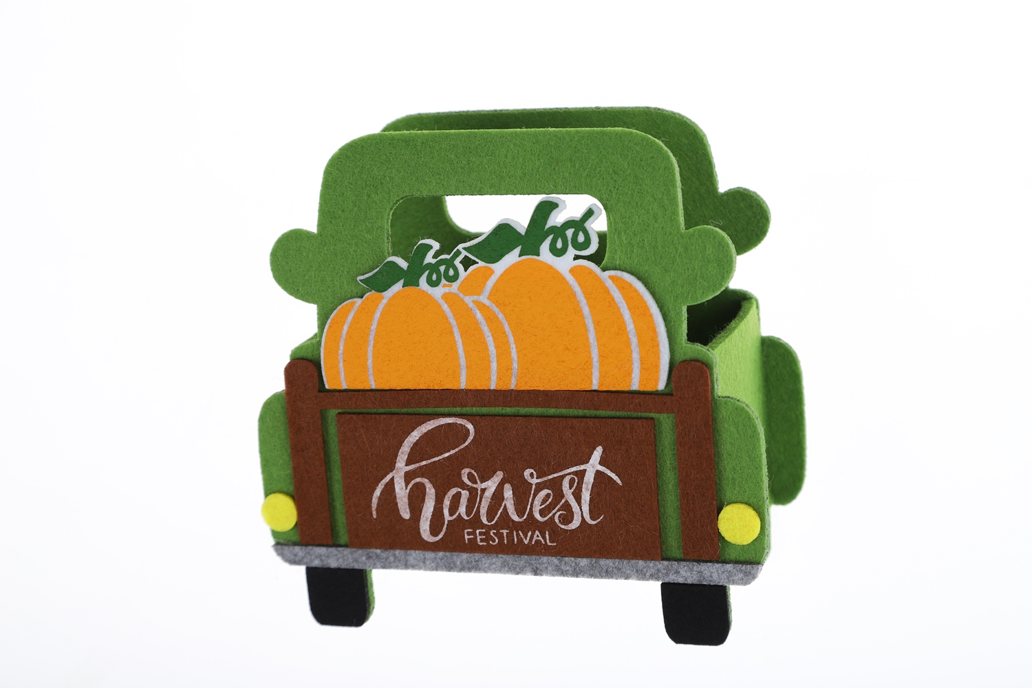 Manualidades creativas de fieltro, bolso de mano de gran capacidad con forma de coche, decoración navideña 4