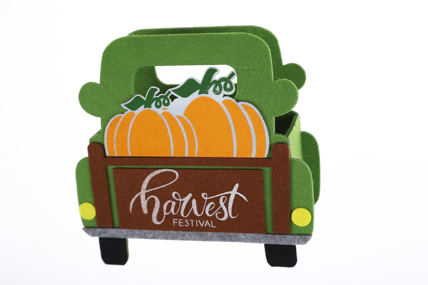Manualidades creativas de fieltro, bolso de mano de gran capacidad con forma de coche, decoración navideña 6