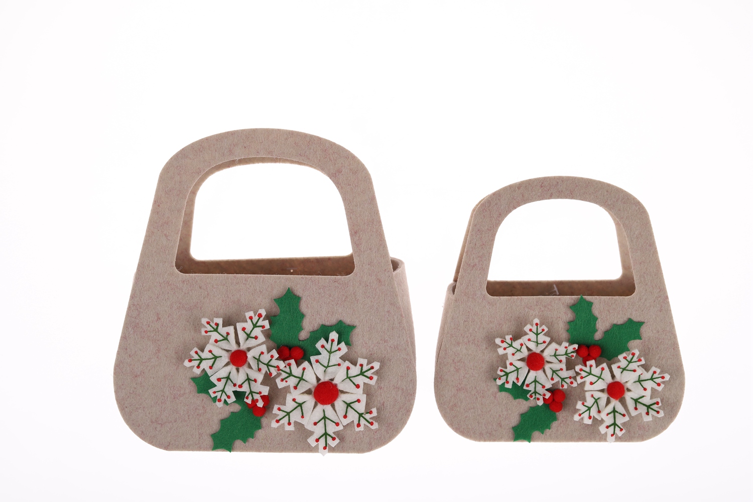 Neue Ankunft Filz Einkaufstasche Weihnachten Süßigkeiten Lagerung Korb Kinder Geschenk Tasche Winter Party Dekoration 5
