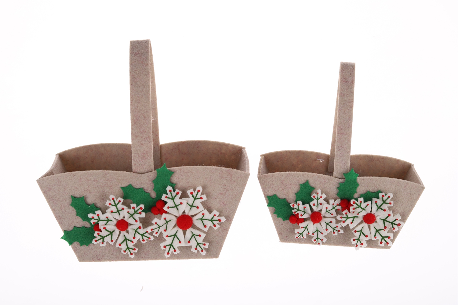 Neue Ankunft Filz Einkaufstasche Weihnachten Süßigkeiten Lagerung Korb Kinder Geschenk Tasche Winter Party Dekoration 9