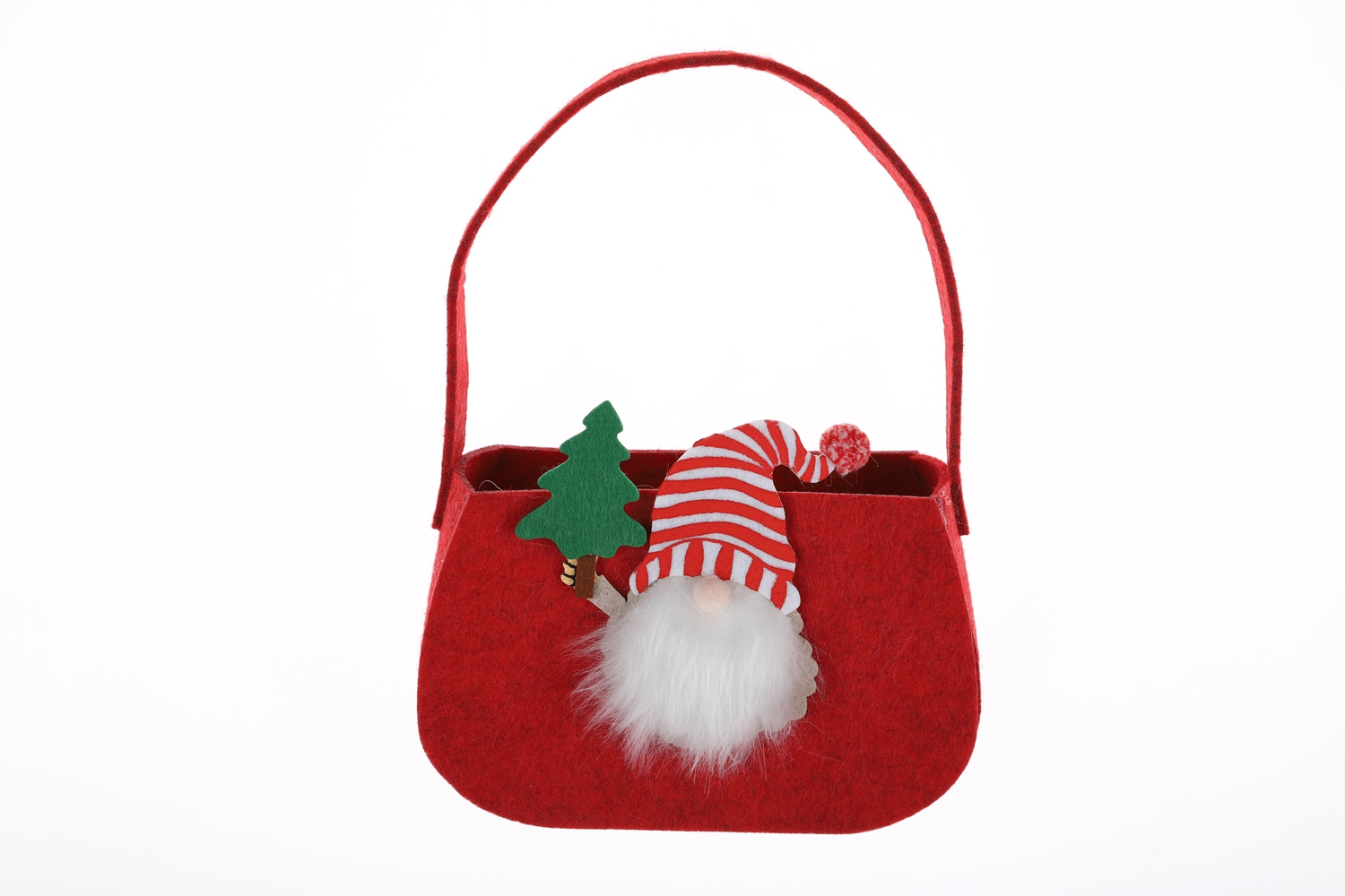 Neue Ankunft Filz Handwerk Weihnachten Süßigkeiten Lagerung Korb Kinder Geschenk Tasche Gnome Tote Tasche 4