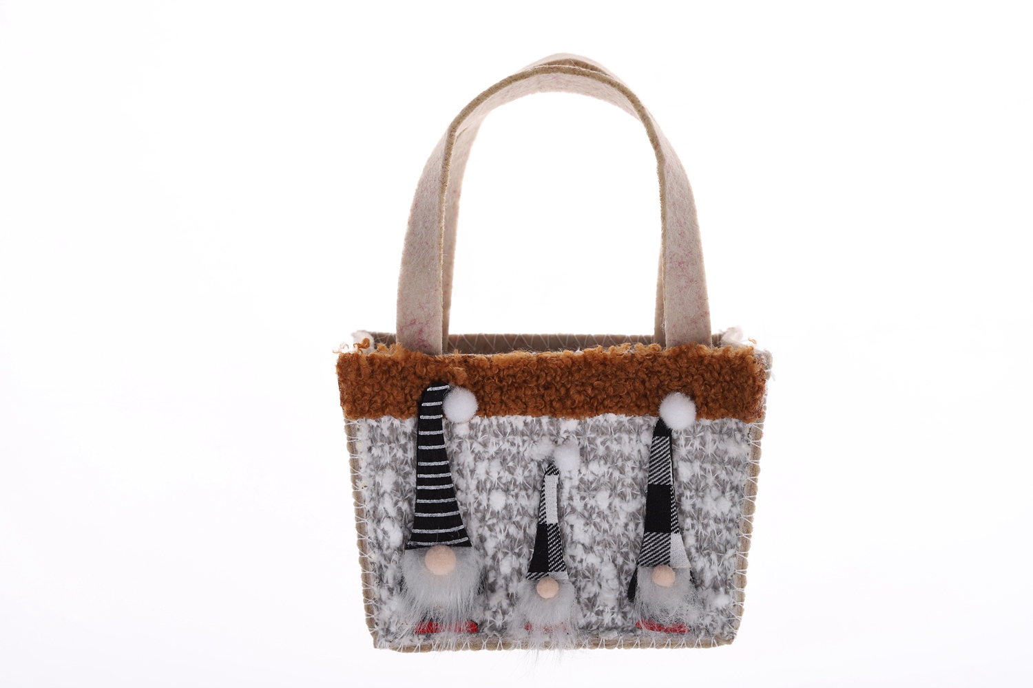 Großhandel Weihnachten Handwerk Kreative Winter Filz Taschen Kinder Süßigkeiten Lagerung Taschen Exquisite Geschenk Taschen 5