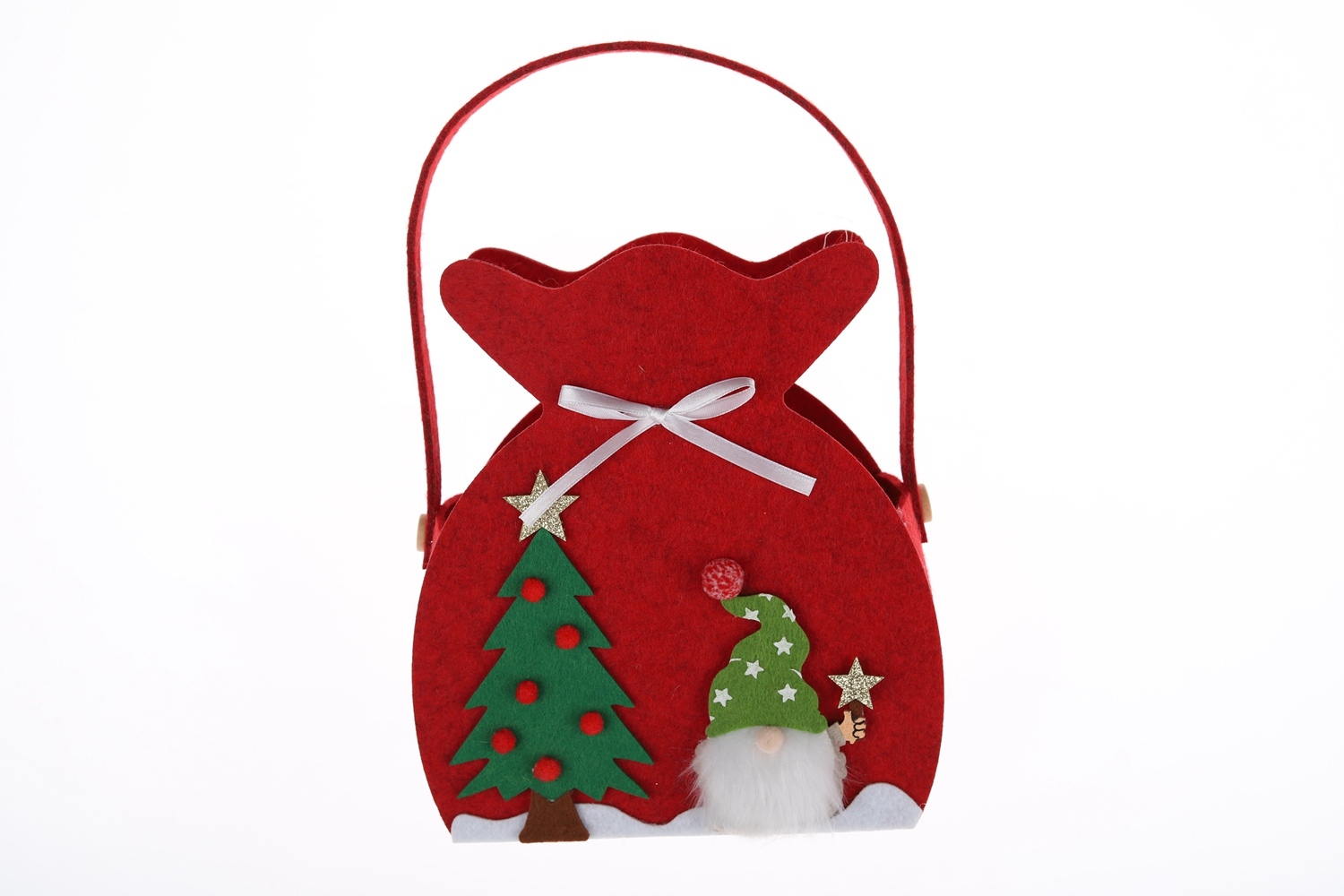 Christmas Felt Bags Children's Gift Bags Creative Snowman Baskets Can Gnome Bags 2